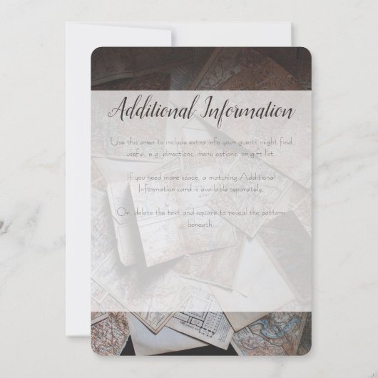 Einladung zu Vintagen Maps (Rückseite)