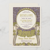 Einladung zu Vintagen Violetten (Vorne/Hinten)