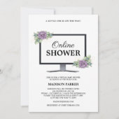 Einladung zu Virtual Baby-Dusche (Vorderseite)