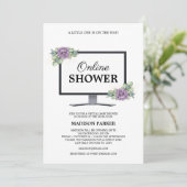 Einladung zu Virtual Baby-Dusche (Stehend Vorderseite)