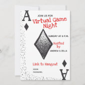 Einladung zu Virtual Game Night (Vorderseite)