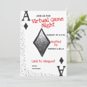 Einladung zu Virtual Game Night (Stehend Vorderseite)