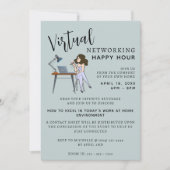 Einladung zu Virtual Happy Hour (Vorderseite)