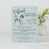 Einladung zu Virtual Happy Hour (Stehend Vorderseite)