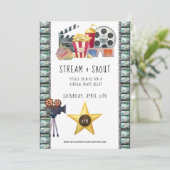 Einladung zu Virtual Movie Night (Stehend Vorderseite)