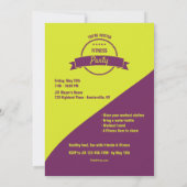 Einladung zu Wavy Design Foto Fitness (Rückseite)