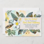 Einladung zu weichem Blumenmuster (Vorderseite)