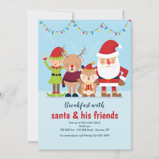 Einladung zu Weihnachten (Vorderseite)