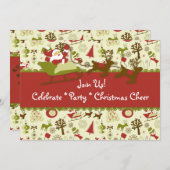 Einladung zu Weihnachten (Vorne/Hinten)