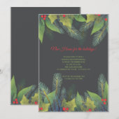 Einladung zu Weihnachten (Vorne/Hinten)