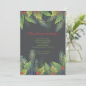 Einladung zu Weihnachten (Stehend Vorderseite)