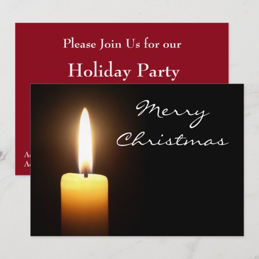 Einladung zu Weihnachten (Vorne/Hinten)