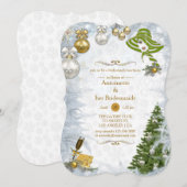 Einladung zu Weihnachten Brautparty (Vorne/Hinten)