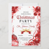 Einladung zu Weihnachten | Einladung zur Roten Ver (Vorderseite)