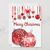 Einladung zu Weihnachten | Einladung zur Roten Ver (Rückseite)