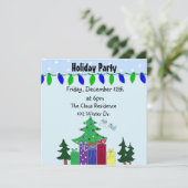 Einladung zu Weihnachten oder Feiertagen (Stehend Vorderseite)