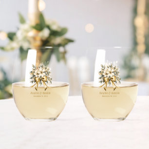 Einladung zu Weihnachten Winterberry Weinglas Ohne Stiel