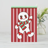 Einladung zu Weihnachts-Cookie (Stehend Vorderseite)