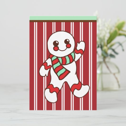 Einladung zu Weihnachts-Cookie (Stehend Vorderseite)