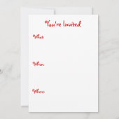 Einladung zu Weihnachts-Cookie (Rückseite)