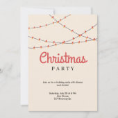 Einladung zu Weihnachts-Party | Leuchten (Vorderseite)