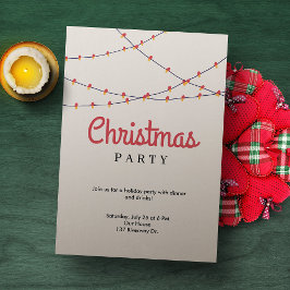 Einladung zu Weihnachts-Party | Leuchten