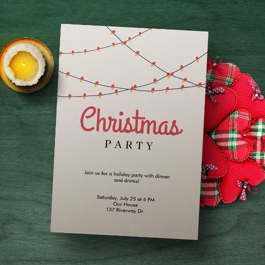 Einladung zu Weihnachts-Party | Leuchten