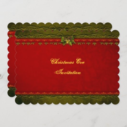 Einladung zu Weihnachtsabend (Vorne/Hinten)