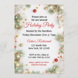 Einladung zu Weihnachtsbällen