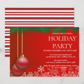 Einladung zu Weihnachtsfeiern (Vorne/Hinten)