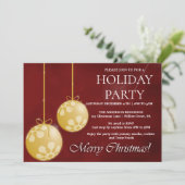 Einladung zu Weihnachtsfeiern (Stehend Vorderseite)