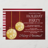 Einladung zu Weihnachtsfeiern (Vorne/Hinten)