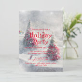 Einladung zu Weihnachtsfeiern (Stehend Vorderseite)