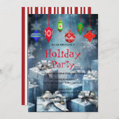 Einladung zu Weihnachtsfeiern (Vorne/Hinten)