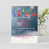 Einladung zu Weihnachtsfeiern (Stehend Vorderseite)