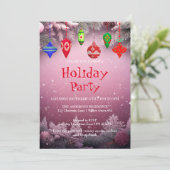 Einladung zu Weihnachtsfeiern (Stehend Vorderseite)