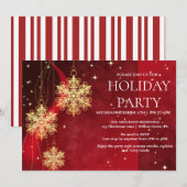 Einladung zu Weihnachtsfeiern (Vorne/Hinten)