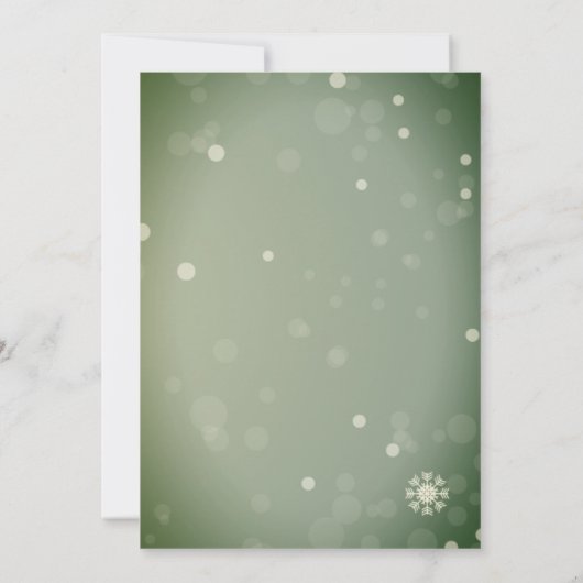 Einladung zu Weihnachtsfeiern (Rückseite)