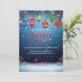 Einladung zu Weihnachtsfeiern (Stehend Vorderseite)