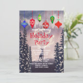 Einladung zu Weihnachtsfeiern (Stehend Vorderseite)