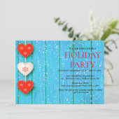 Einladung zu Weihnachtsfeiern (Stehend Vorderseite)