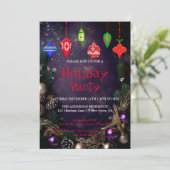 Einladung zu Weihnachtsfeiern (Stehend Vorderseite)