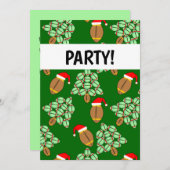 Einladung zu Weihnachtsfußball (Vorne/Hinten)