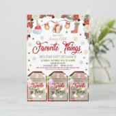 Einladung zu Weihnachtsgeschenken (Stehend Vorderseite)