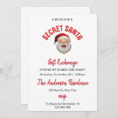 Einladung zu Weihnachtsgeschenken (Vorne/Hinten)