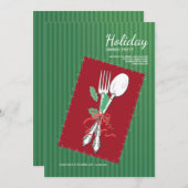 Einladung zu Weihnachtsgeschirr (Vorne/Hinten)