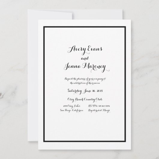 Einladung zu Weinglas-Hochzeiten (Rückseite)