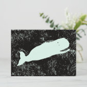 Einladung zu Weißwal (Stehend Vorderseite)