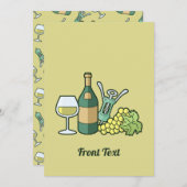 Einladung zu Weißwein (Vorne/Hinten)