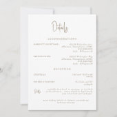Einladung zu White Wedding Details (Vorderseite)